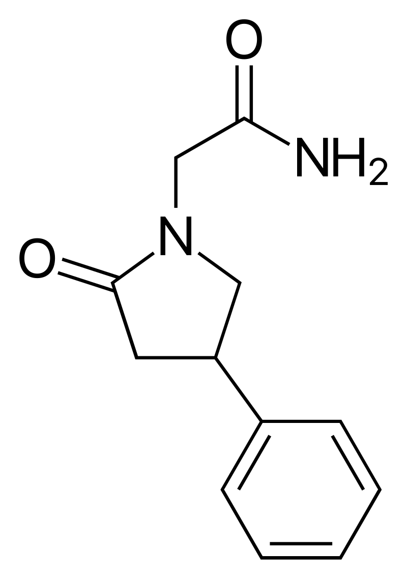 Phenylpiracetam molecular structure